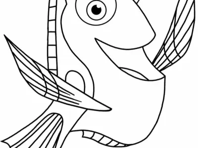 Các mẫu tranh tô màu cá hề (cá Nemo) đẹp nhất cho trẻ em