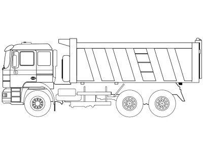 Khám phá thế giới sắc màu với tranh tô màu xe ben cho bé