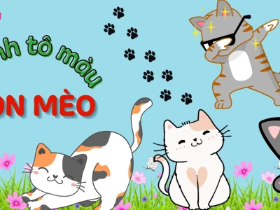 Khám Phá Thế Giới Tranh Tô Màu Con Mèo Đáng Yêu Cho Bé
