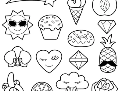 Khám phá Thế giới Tranh Tô Màu Sticker Đồ Ăn Cute Sôi Động