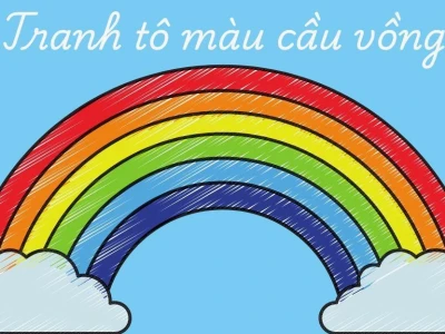 Ngôi Nhà Cầu Vồng: Hướng Dẫn Tô Màu Sáng Tạo Cho Bé