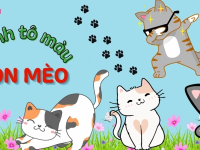 Tranh Tô Màu Con Mèo Cute: Khơi Nguồn Sáng Tạo Cho Bé Yêu Năm 2026