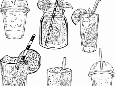 Tranh Tô Màu Trà Sữa Cute: Khám Phá Thế Giới Bubble Tea Sáng Tạo