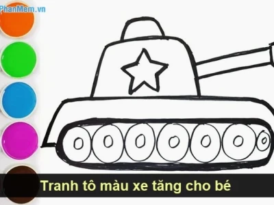 Tranh Tô Màu Xe Tăng Cho Bé: Khơi Nguồn Sáng Tạo Thế Giới Quân Sự